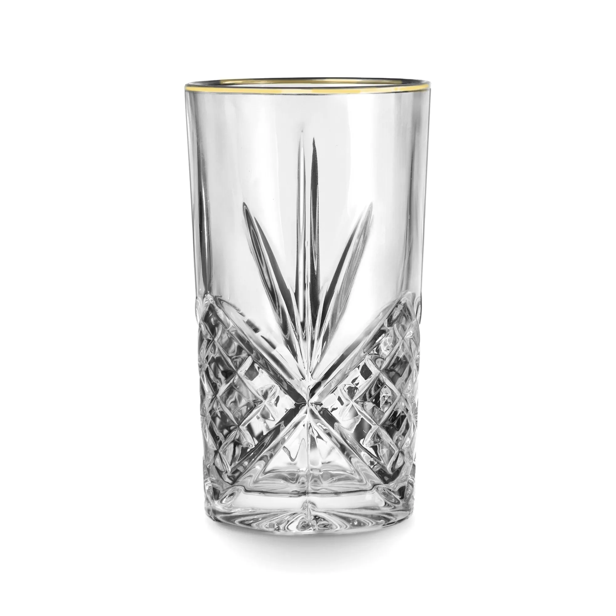 Online Godinger Dublin Crystal Gold Rim Highball, Set of 4