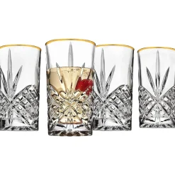 Online Godinger Dublin Crystal Gold Rim Highball, Set of 4