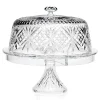 New Godinger Dublin Crystal 4 In 1 Cake Dome