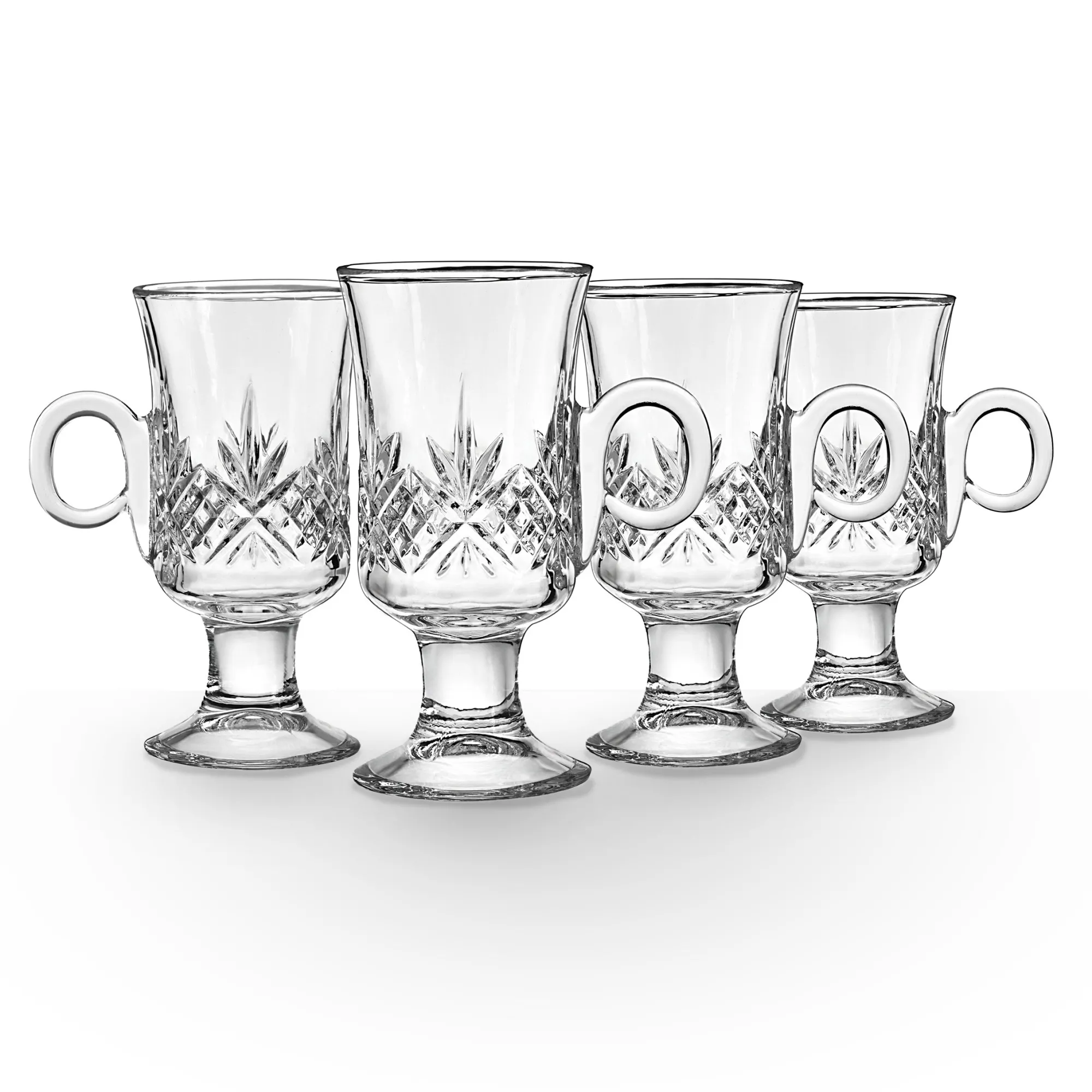 Discount Godinger Dublin Crystal Irish Coffee Mug, Set of 4