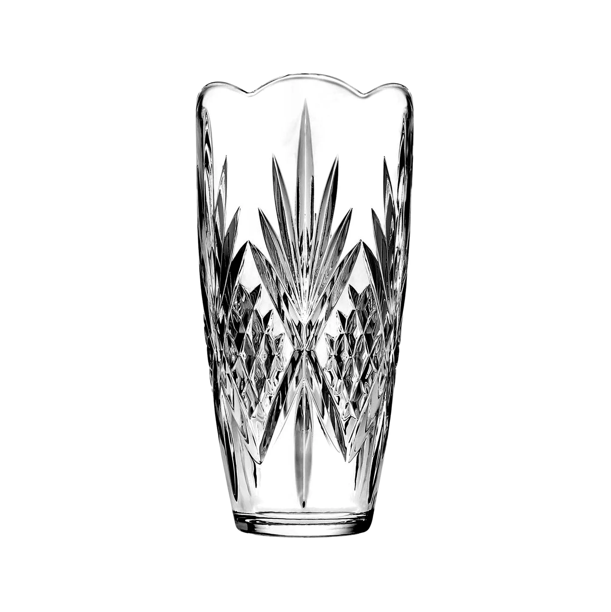 Clearance Godinger Dublin Crystal Large Scalloped Vase