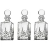Godinger Dublin Crystal Mini Decanter, Set of 3