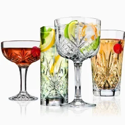 Outlet Godinger Dublin Crystal Mixology 8 Piece Glassware Set