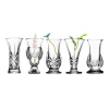 Godinger Dublin Crystal 5 Piece Bud Vase Set