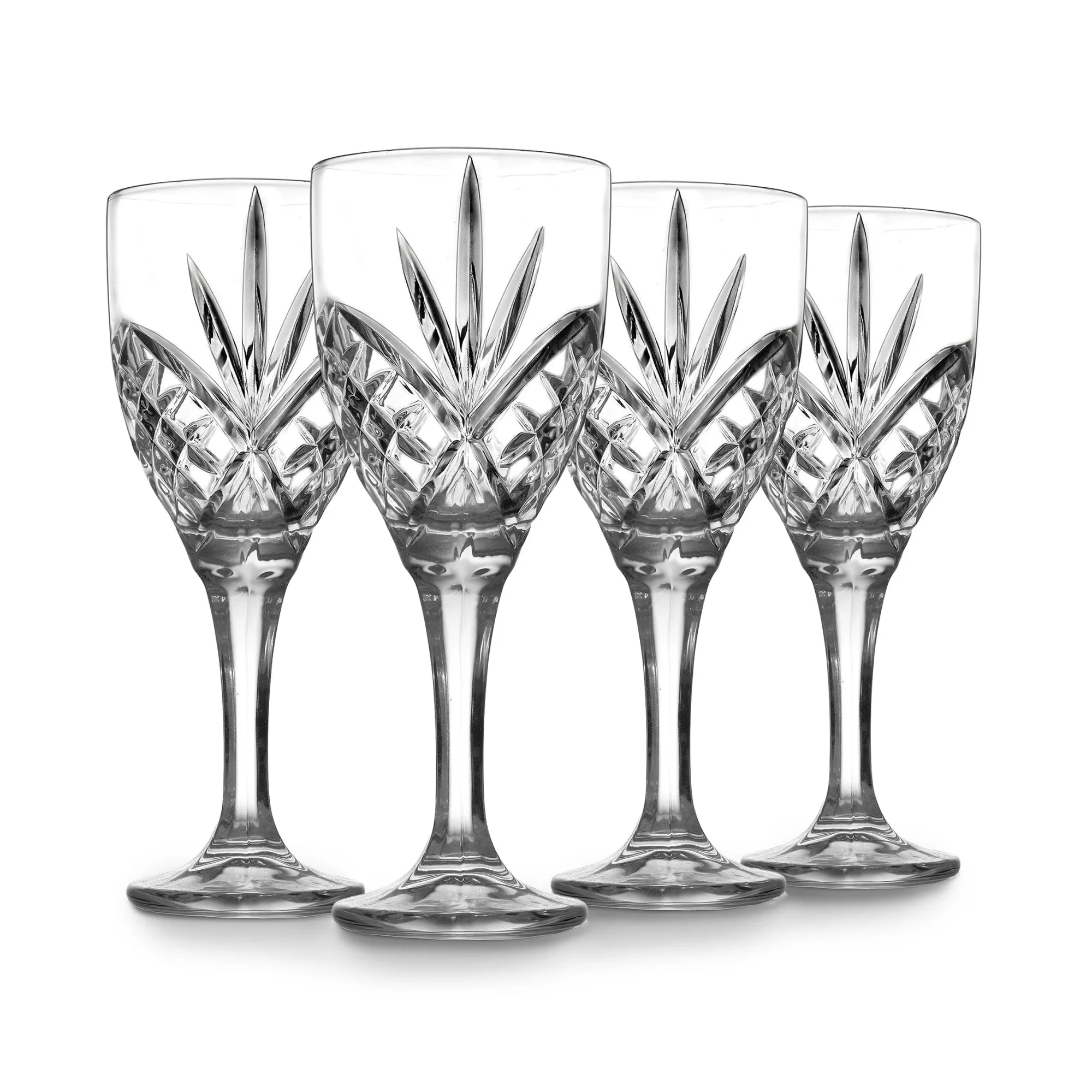 Godinger Dublin Crystal 12 Piece Double Old Fashion, Goblet, & Highball Glassware Set