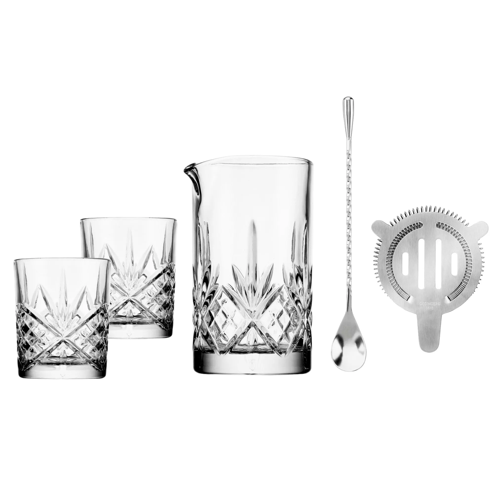 Best Godinger Dublin Crystal 6 Piece Mixing Pitcher Set