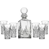Outlet Godinger Dublin Crystal 7 Piece Spirits Decanter & Shot Glass Set