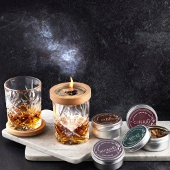 Clearance Godinger Dublin Crystal 9 Piece Whiskey Smoker Set