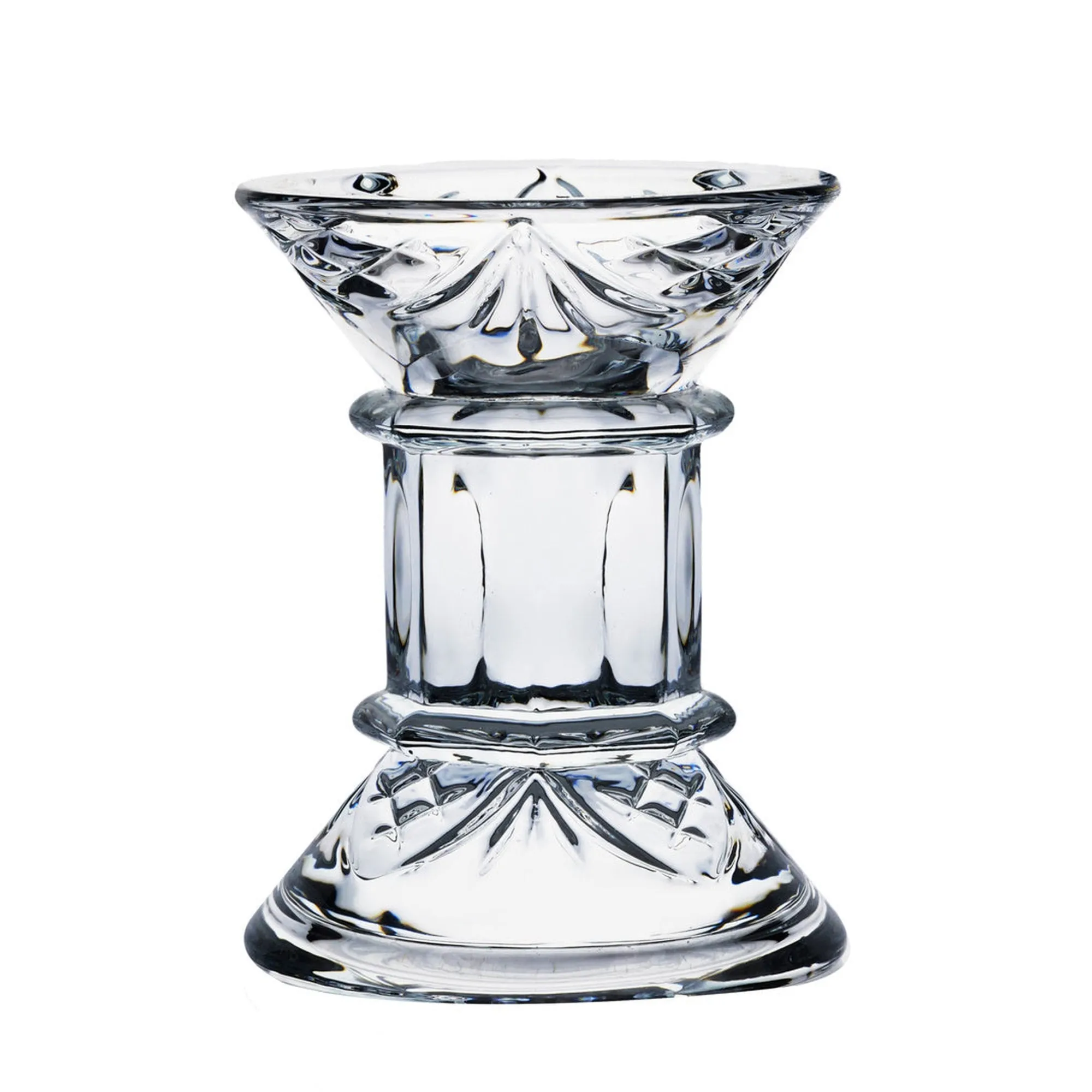 Clearance Godinger Dublin Crystal Pillar Candle Holder