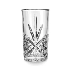 Outlet Godinger Dublin Crystal Platinum Rim Highball, Set of 4