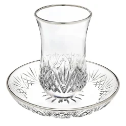 Hot Godinger Dublin Crystal Platinum Rim Kiddush Set