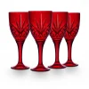 Discount Godinger Dublin Crystal Red Goblet, Set of 4