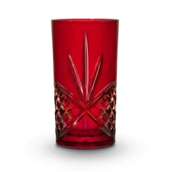 Hot Godinger Dublin Crystal Red Highball, Set of 4