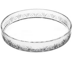 Outlet Godinger Dublin Crystal Round Serving Tray