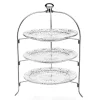 Clearance Godinger Dublin Crystal Round Three Tier Serving Stand