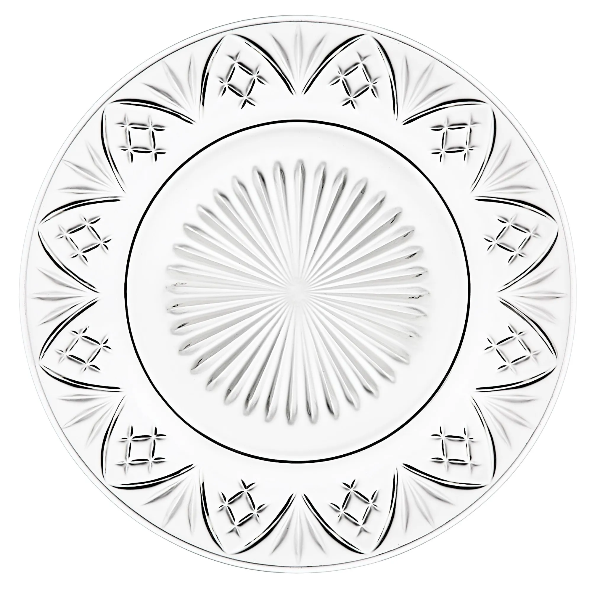 Outlet Godinger Dublin Crystal Salad Plate, Set of 4
