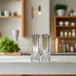 Clearance Godinger Dublin Crystal Salt & Pepper Shaker Set