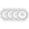 Godinger Dublin Crystal Scalloped Canape Plate, Set of 4