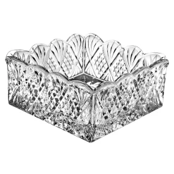 New Godinger Dublin Crystal Scalloped Napkin Holder