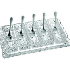 Online Godinger Dublin Crystal Scalloped 11 Piece Serving Tray Set