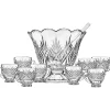 Outlet Godinger Dublin Crystal Scalloped 10 Piece Punch Set