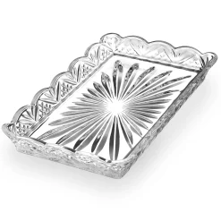 Clearance Godinger Dublin Crystal Scalloped Serving Tray
