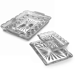 Clearance Godinger Dublin Crystal Scalloped Serving Tray