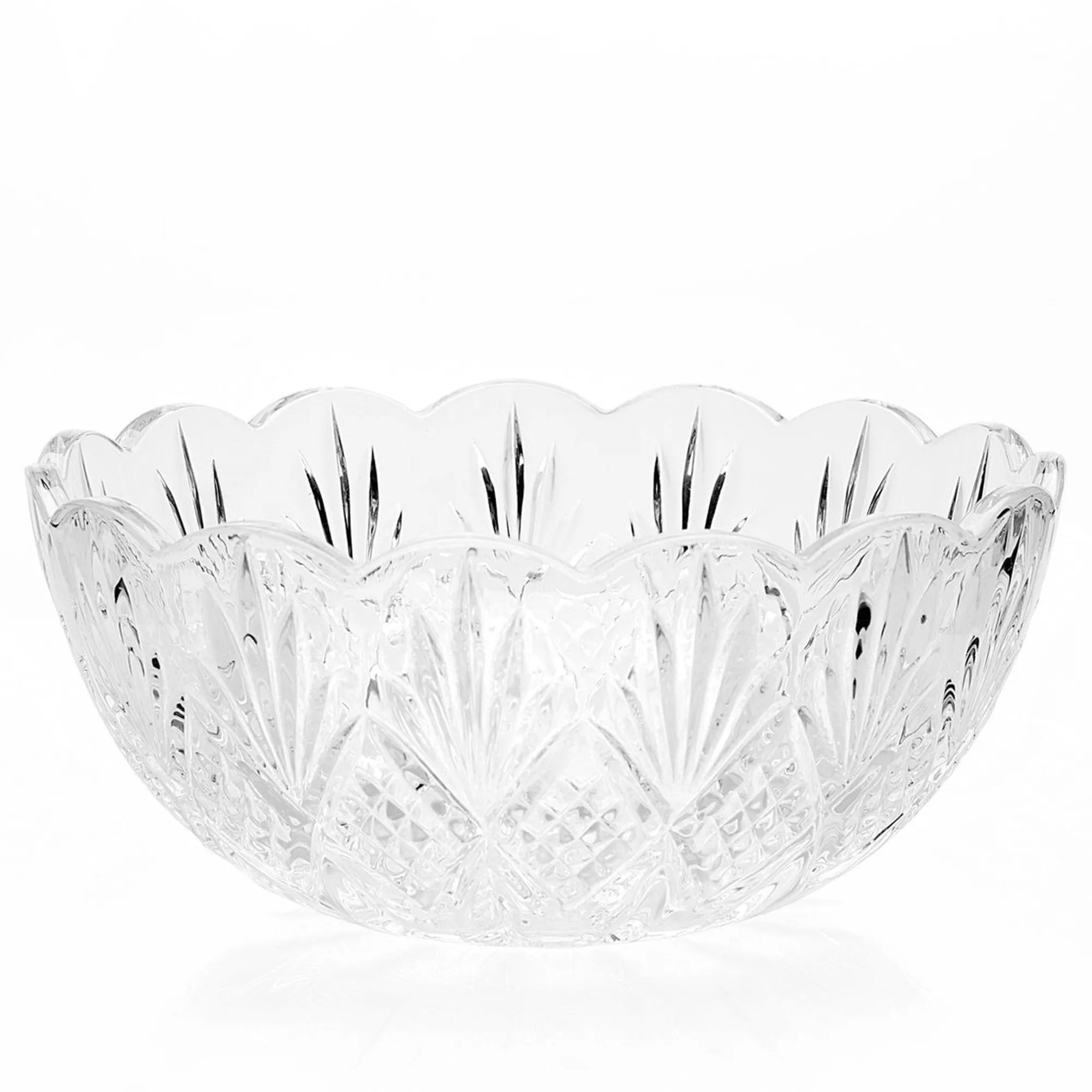 Sale Godinger Dublin Crystal Scalloped Serving Bowl