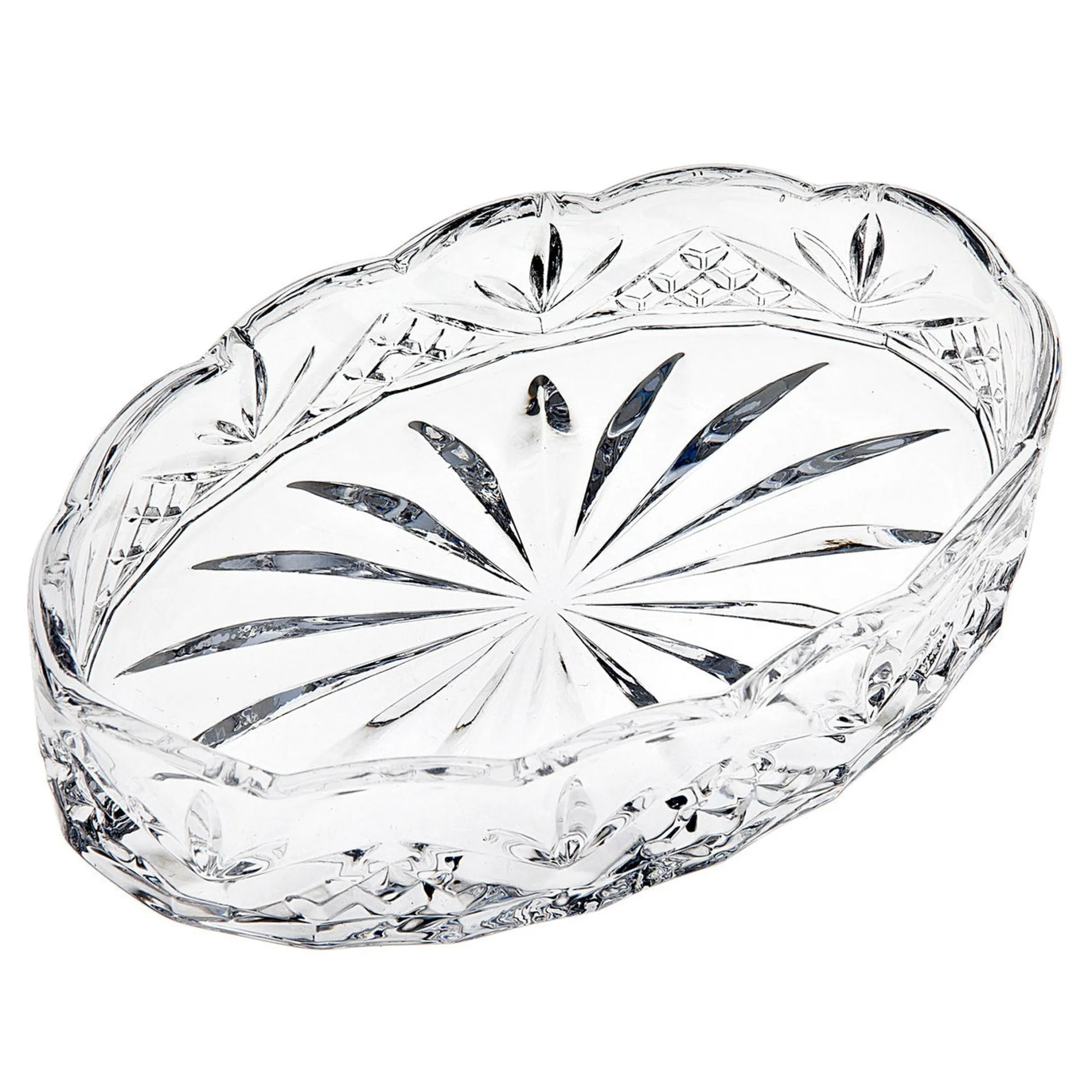 Online Godinger Dublin Crystal Scalloped Soap Dish