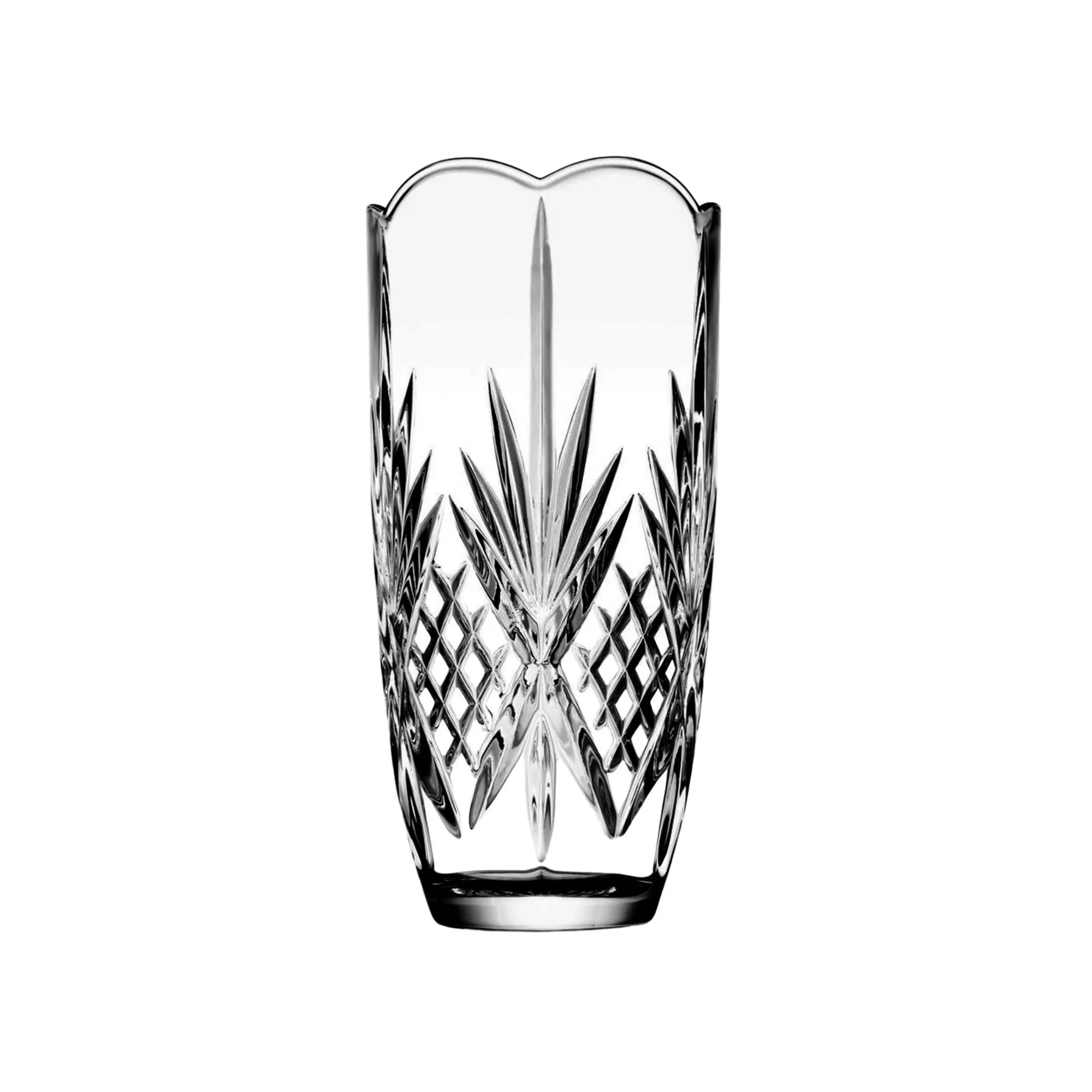 Outlet Godinger Dublin Crystal Scalloped Vase
