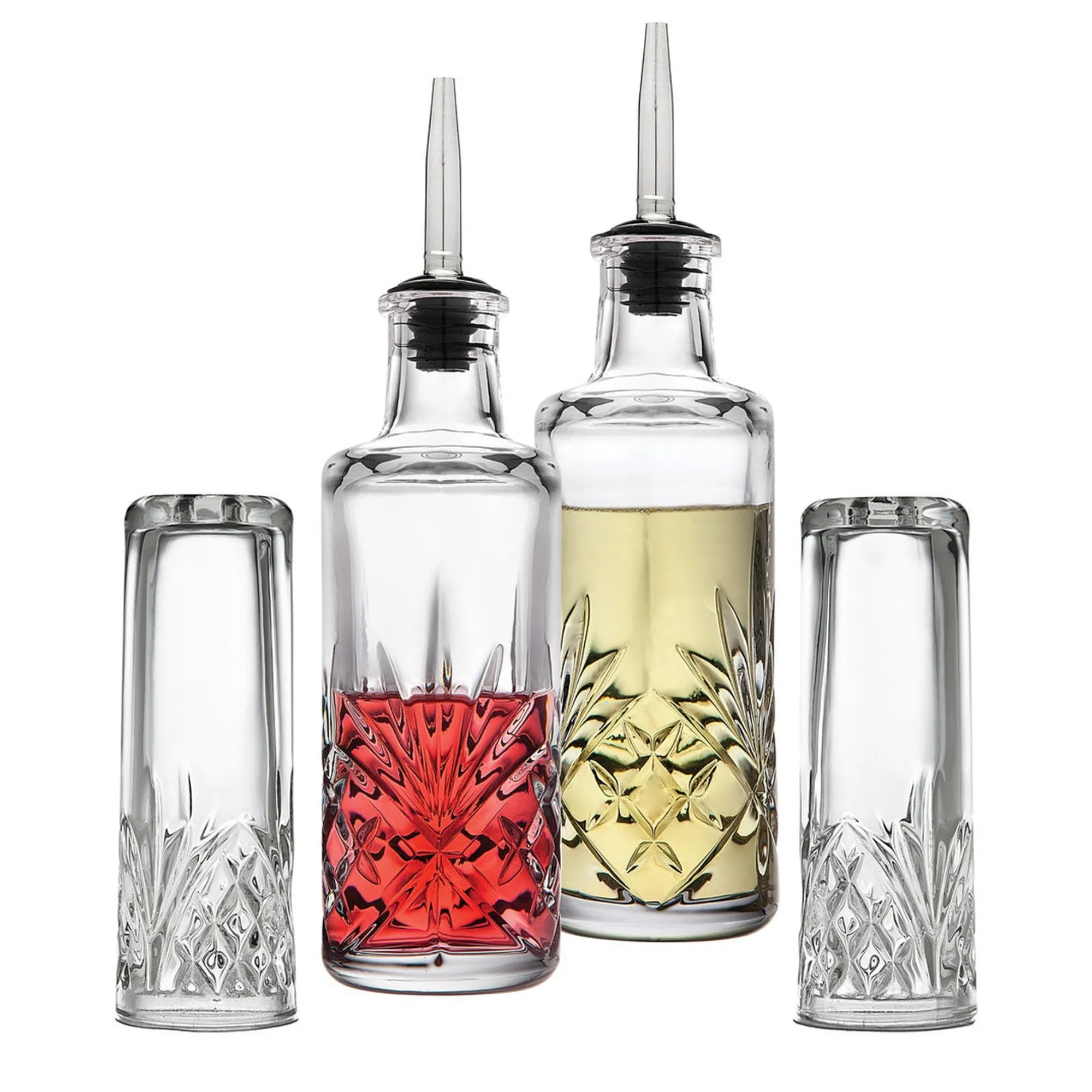 Hot Godinger Dublin Crystal Serve Oil, Vinegar & Salt Pepper Set