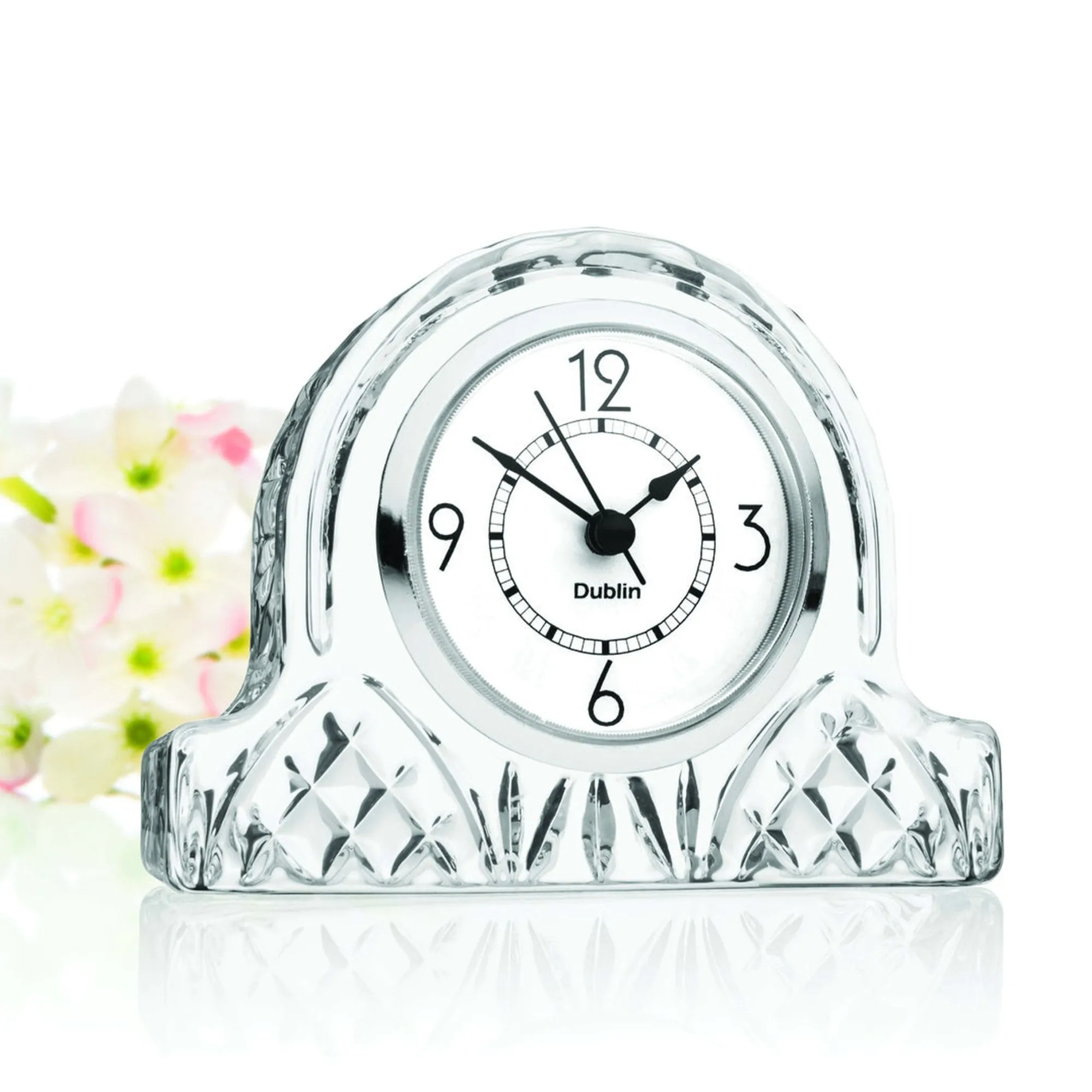 Godinger Dublin Crystal Small Mantle Clock