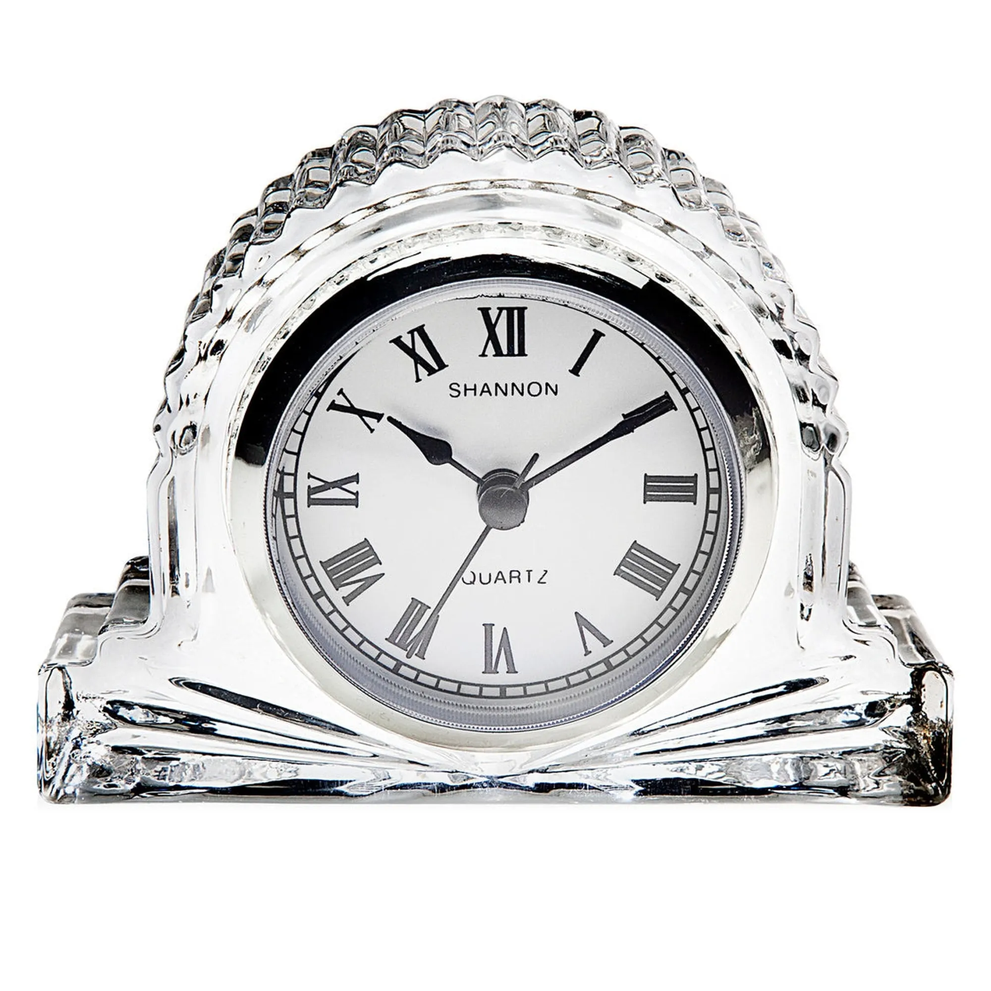 Outlet Godinger Dublin Crystal Small Mantle Clock