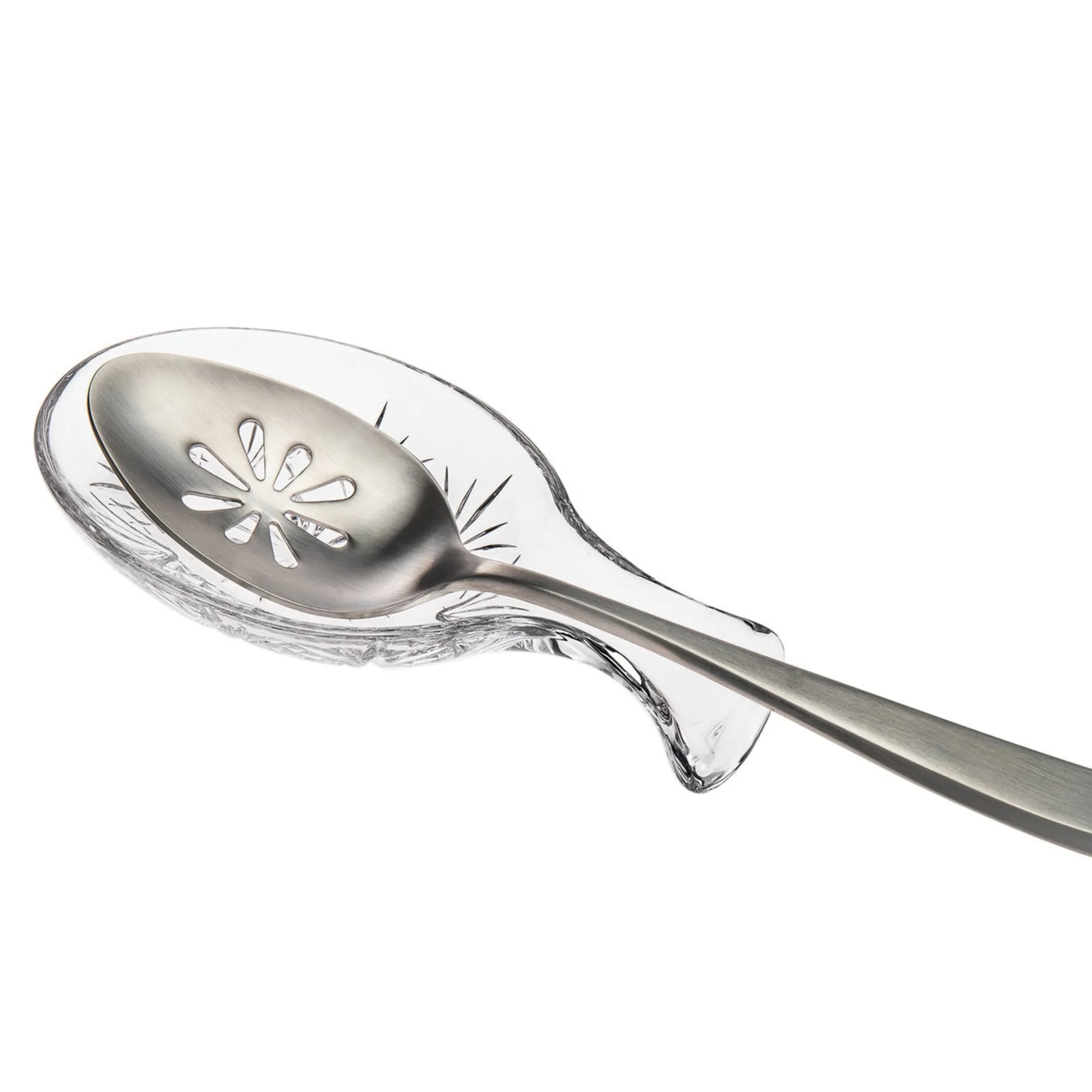 New Godinger Dublin Crystal Spoon Rest