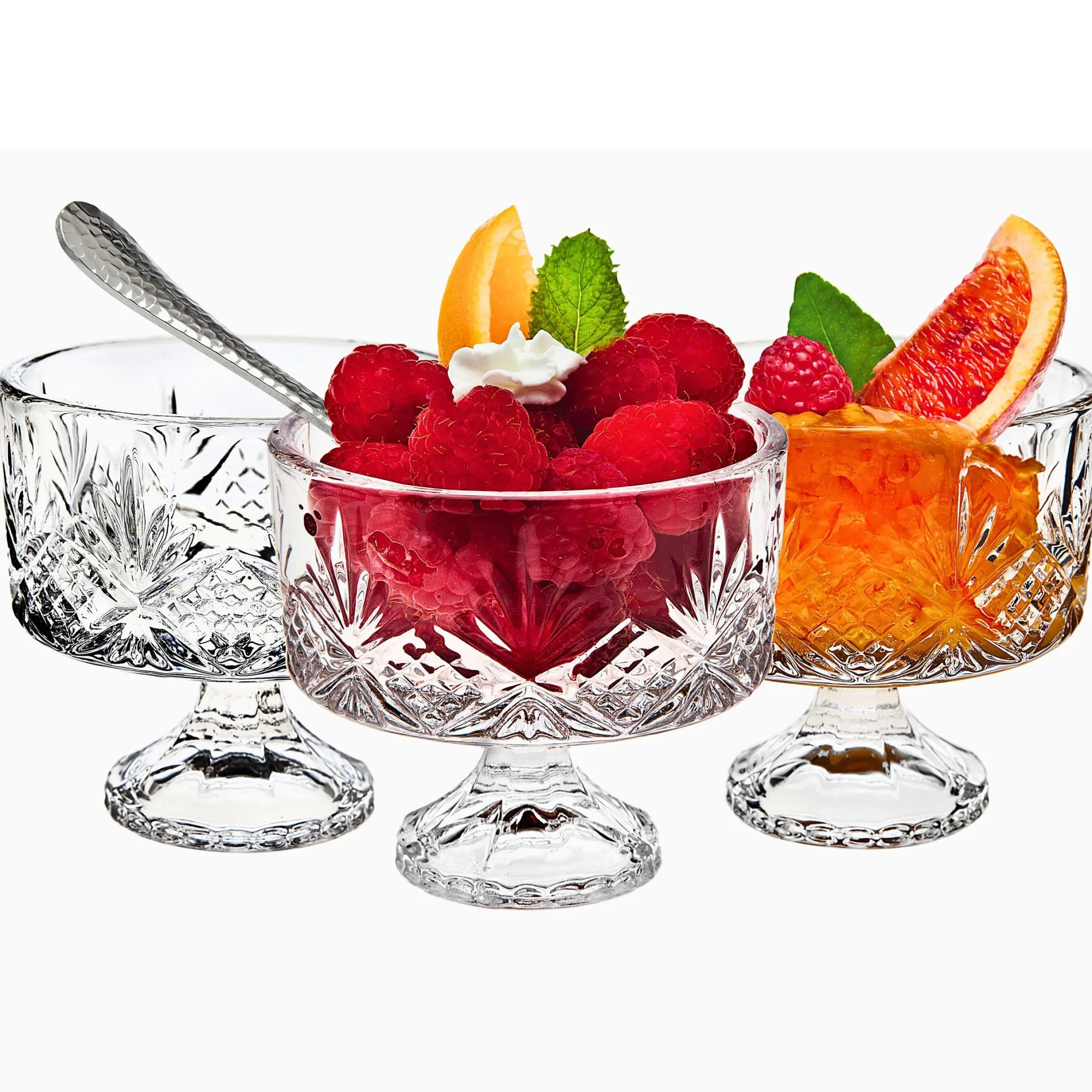 Hot Godinger Dublin Crystal Tasters Trifle 16 Piece Set