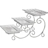 Clearance Godinger Dublin Crystal Three Tier Serving Stand
