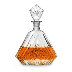 New Godinger Dublin Crystal Triangle Decanter
