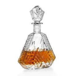New Godinger Dublin Crystal Triangle Decanter
