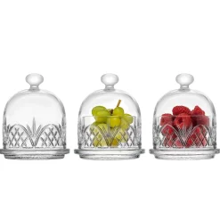 Online Godinger Dublin Crystal Trio Butter Dome Set of 3