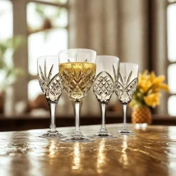 Sale Godinger Dublin Crystal White Wine, Set of 4