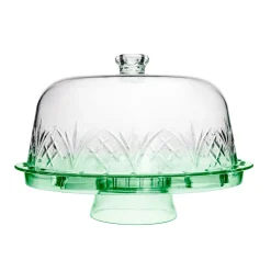 Best Godinger Dublin Green Acrylic 6 In 1 Cake Dome