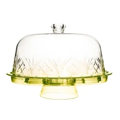 Discount Godinger Dublin Yellow Acrylic 6 In 1 Cake Dome
