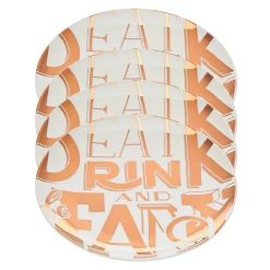 Hot Godinger Eat Drink & Be Fancy Appetizer Plate, Set of 4