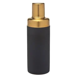 Hot Godinger Encalmo Textured Black & Gold Cocktail Shaker