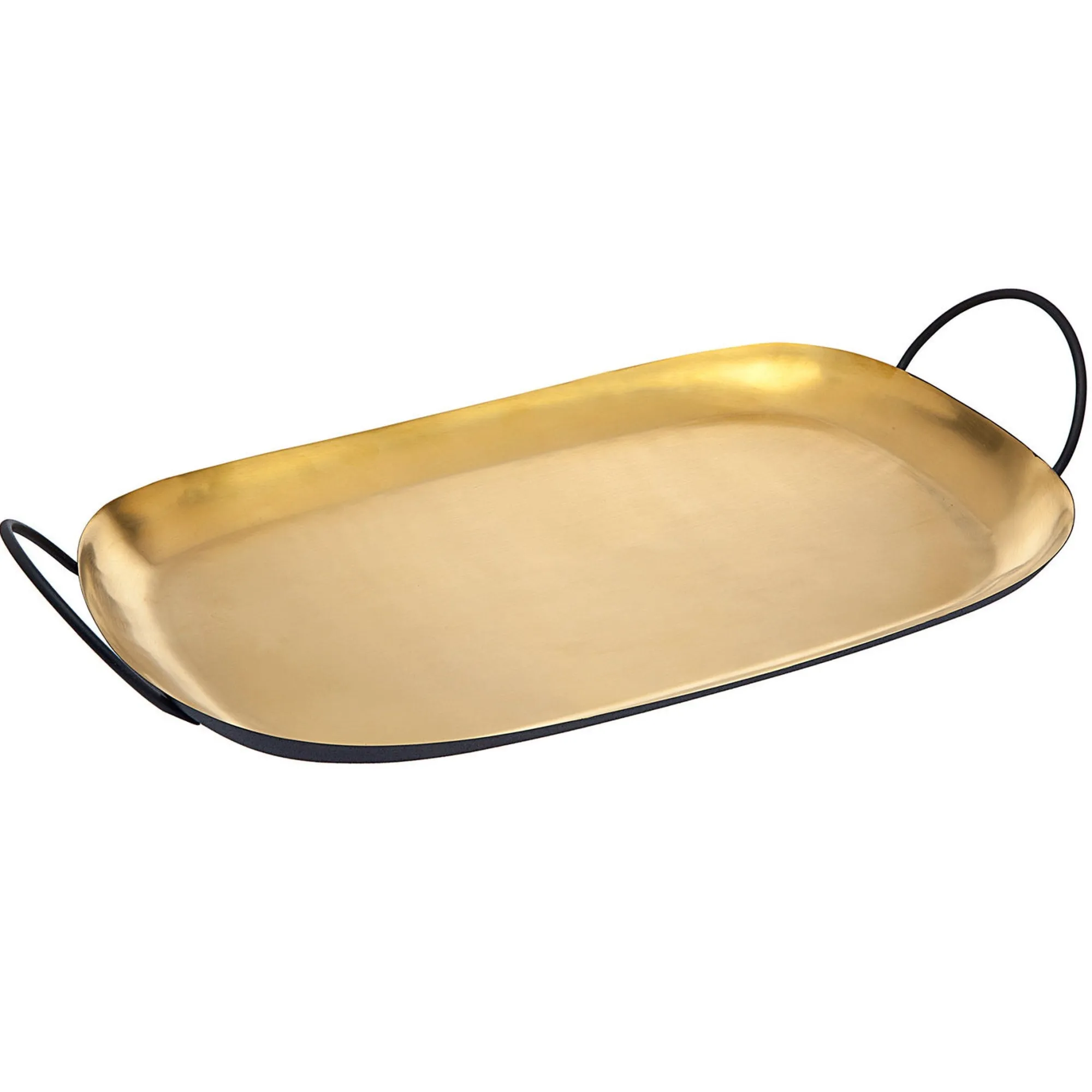 Discount Godinger Encalmo Textured Black & Gold Serving Tray