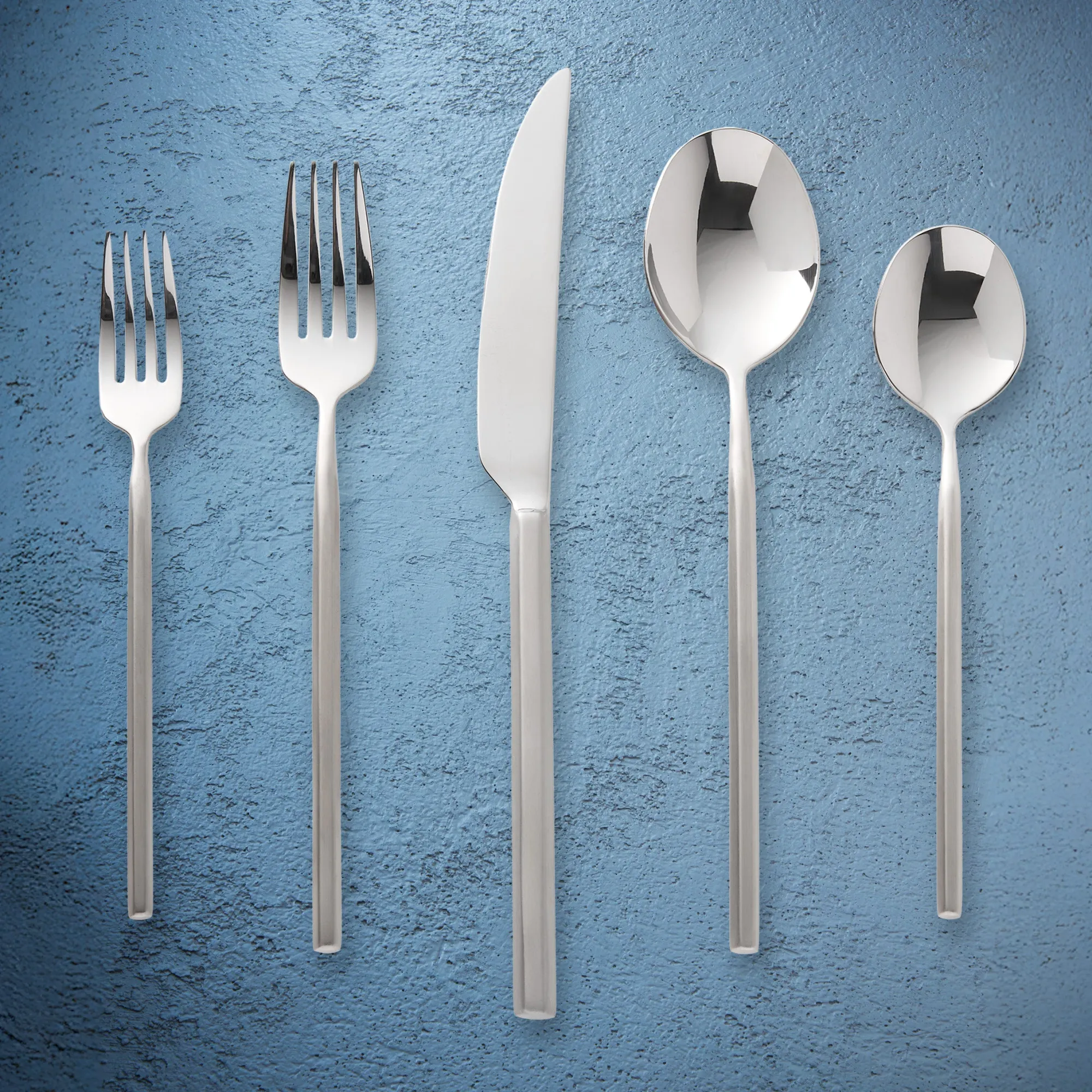 Hot Godinger Esagono Matte 18/10 Stainless Steel 20 Piece Flatware Set, Service For 4