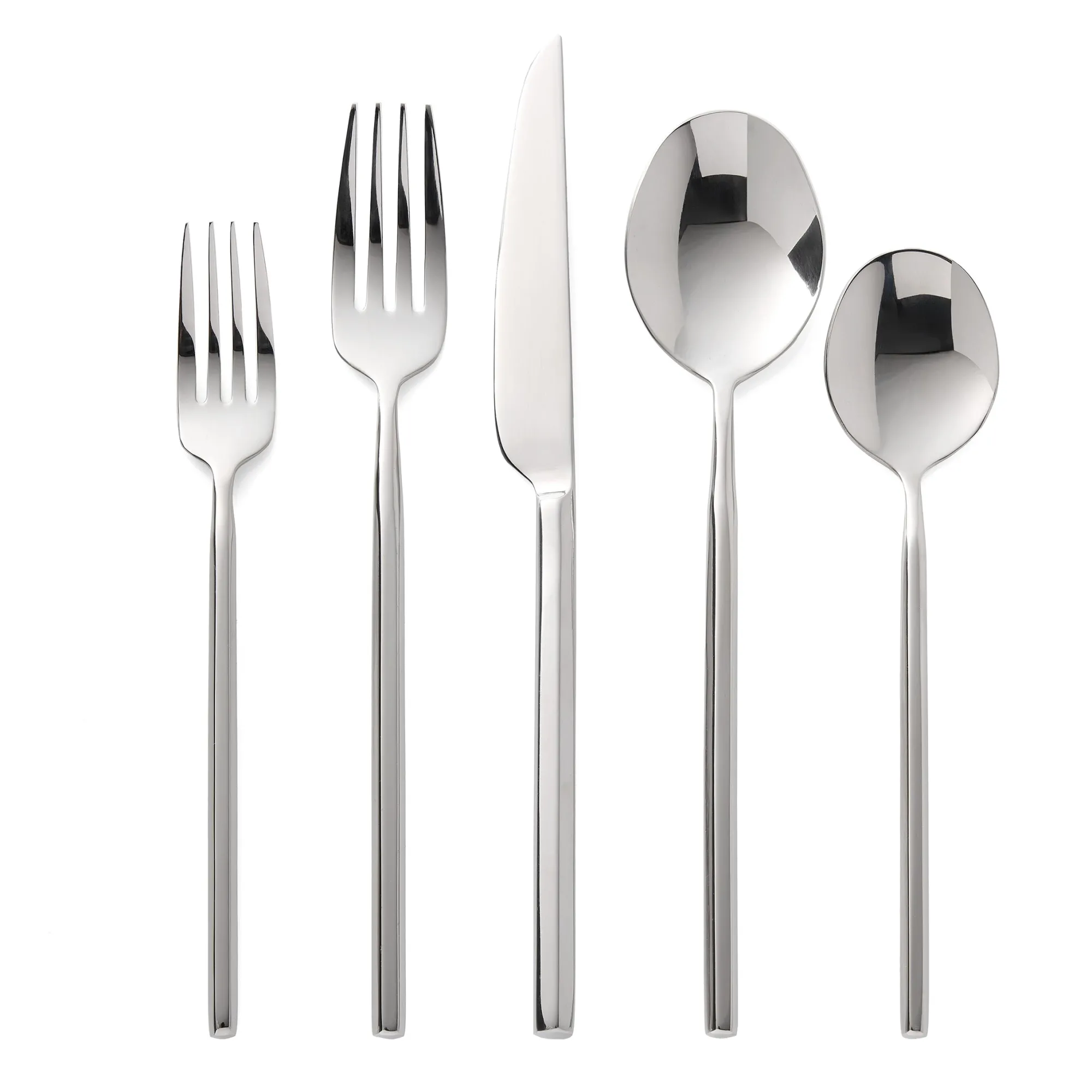 Sale Godinger Esagono Mirrored 18/10 Stainless Steel 20 Piece Flatware Set, Service For 4
