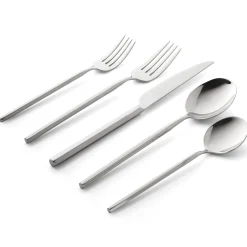 Sale Godinger Esagono Mirrored 18/10 Stainless Steel 20 Piece Flatware Set, Service For 4