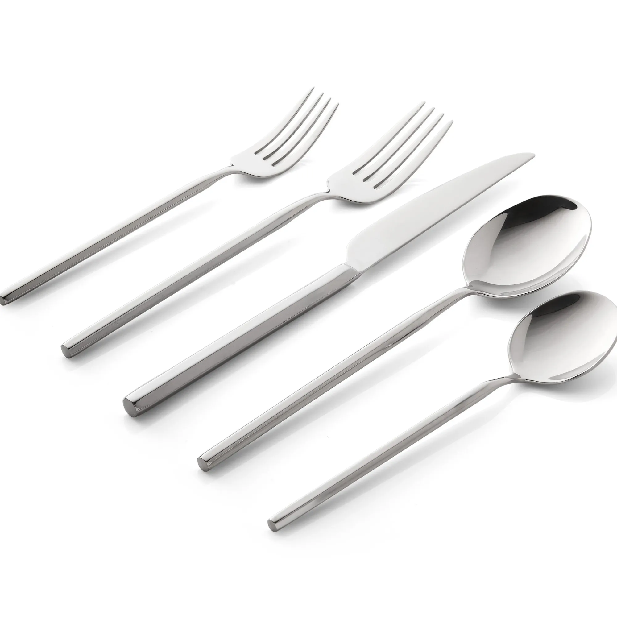 Sale Godinger Esagono Mirrored 18/10 Stainless Steel 20 Piece Flatware Set, Service For 4
