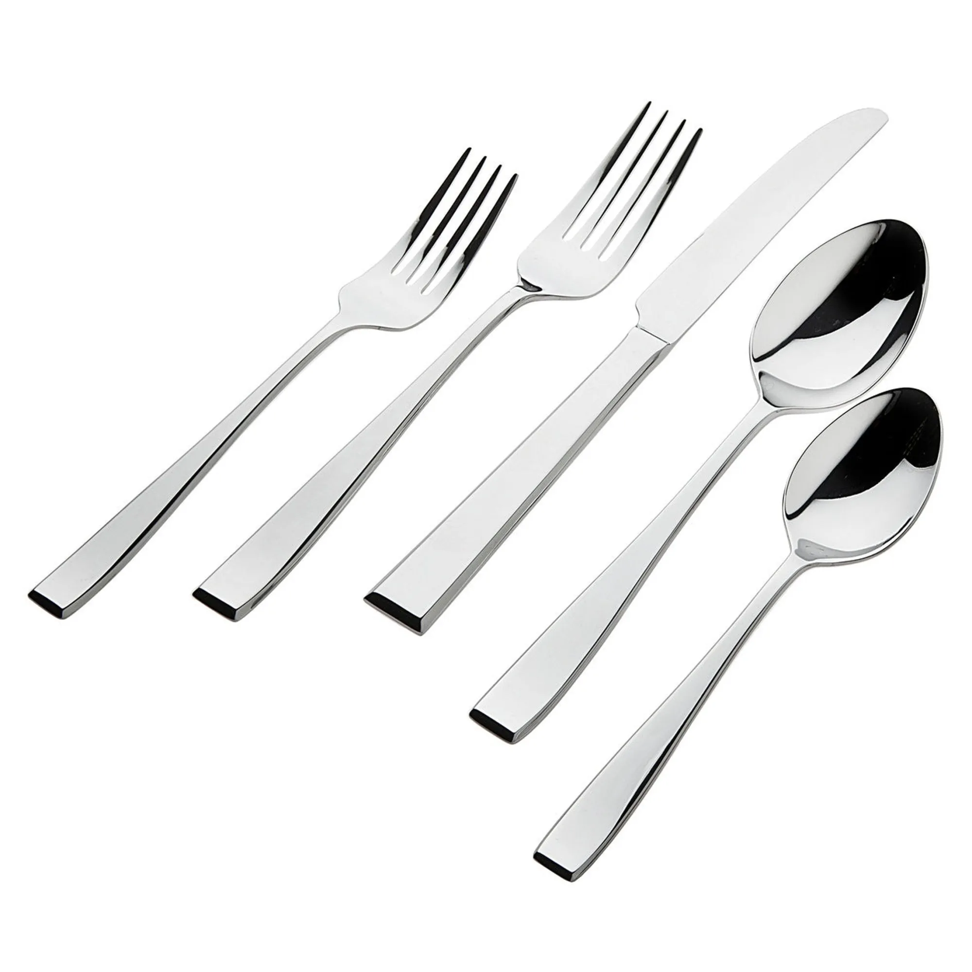 Hot Godinger Flagstaff Mirrored 18/0 Stainless Steel 20 Piece Flatware Set, Service For 4